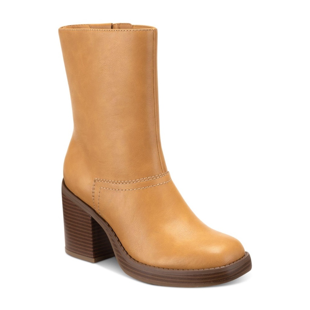 Sun + Stone Tan Ankle Boots